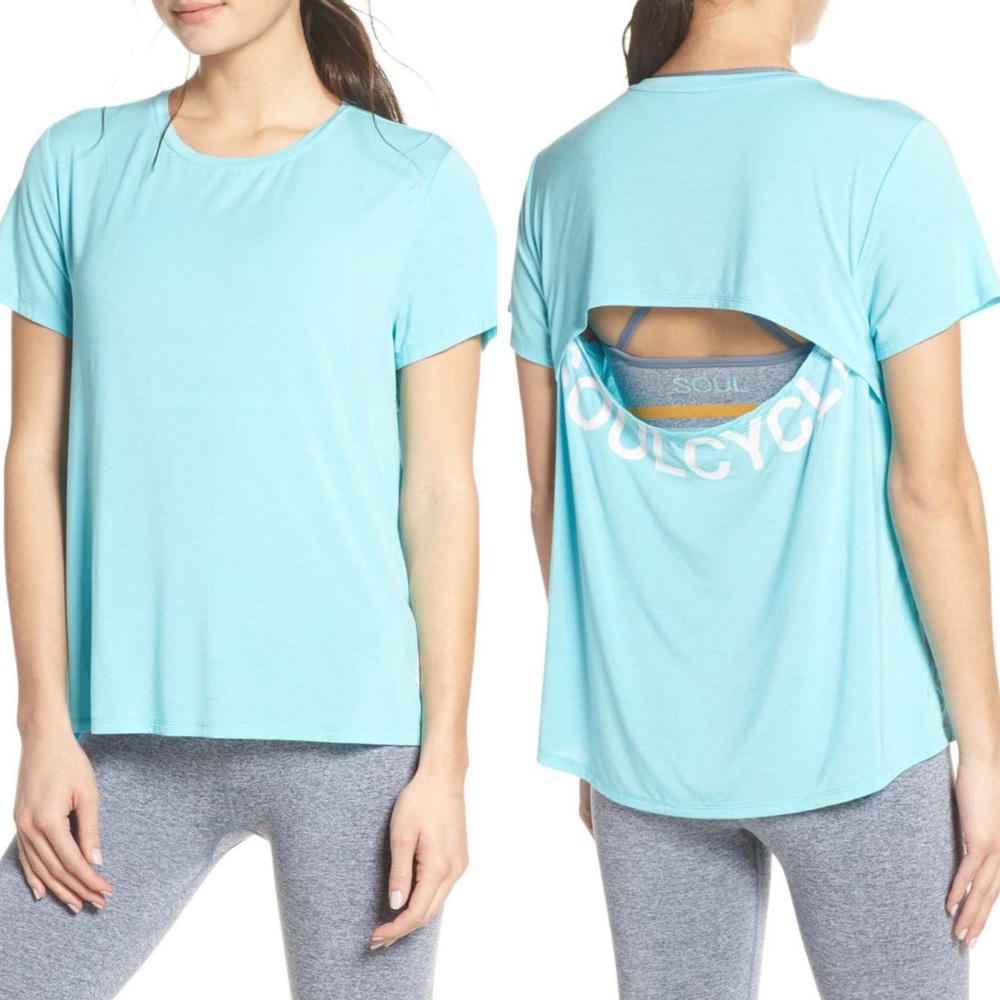NWT SoulCycle Keyhole Back Tee